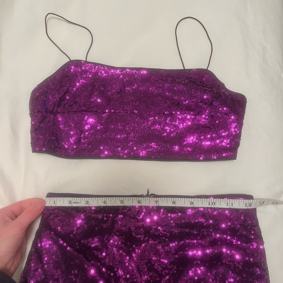 Sequin superdown Marta Skirt Set in Purple - Picture 9 of 9